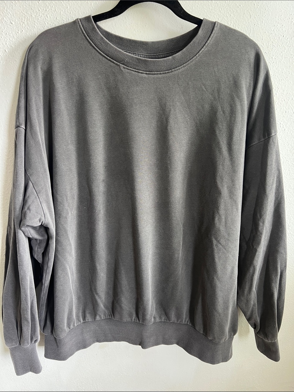 H&M Washed Black Sweatshirt